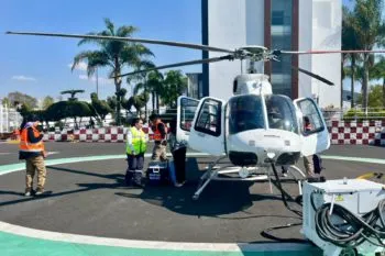 Con traslado aéreo, gobierno estatal facilita entrega oportuna de órganos donados