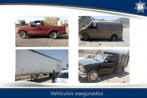 SSP recupero cinco unidades con reporte de robo