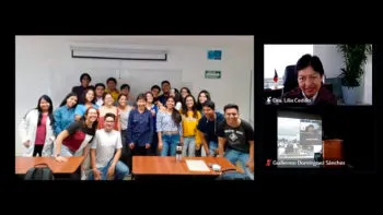 Lilia Cedillo charló con preparatorianos sobre sus vivencias como docente durante la pandemia