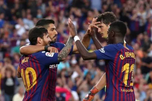 Barcelona se da festín de goles ante el Huesca