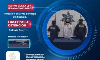 Policía de Atlixco arresta a sujeto armado durante operativo de vigilancia