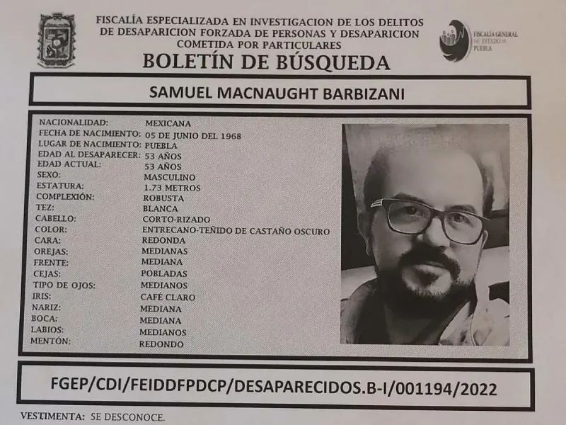 Desaparece en Puebla el artista plástico Samuel MacNaught