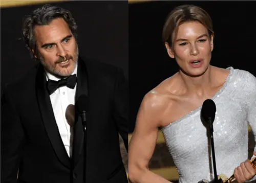 Joaquin Phoenix y Renée Zellweger se consagran en los Oscar como mejor actor y actriz