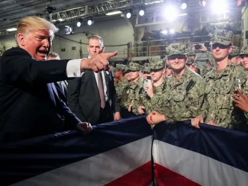 Jura Trump que EU mantendrá hegemonía militar