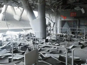 Bombazo en estadio de Ucrania causa fuertes daños