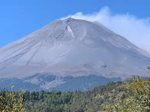 Domingo 24, día más activo del Popocatépetl  durante la semana que concluye: PC estatal