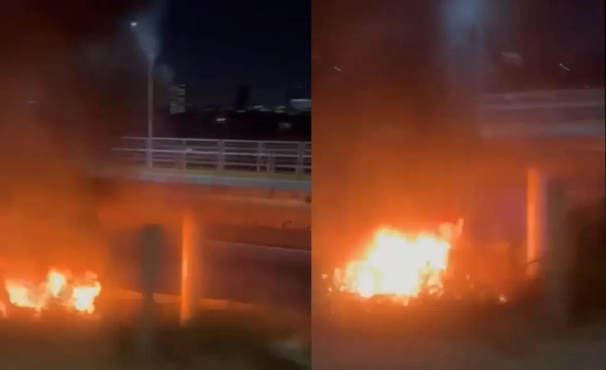 Choque e incendio