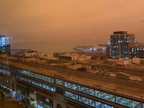 Así luce San Francisco tras cielo naranja por fuertes incendios
