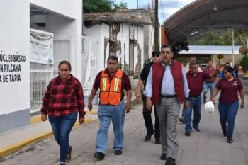 Con recorrido de supervisión tras sismo, Sergio Salomón Céspedes confirma saldo blanco en el estado