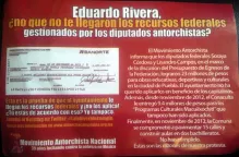 Antorcha Campesina lanza campaña gráfica contra Rivera