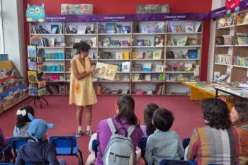 Presentó Librerías BUAP a Victoria Abril Cuentacuentos en su Programa Cultural Infantil