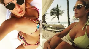 La bella Malillany en mini bikini