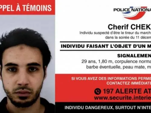 Revelan la fotografía del autor del tiroteo en Estrasburgo