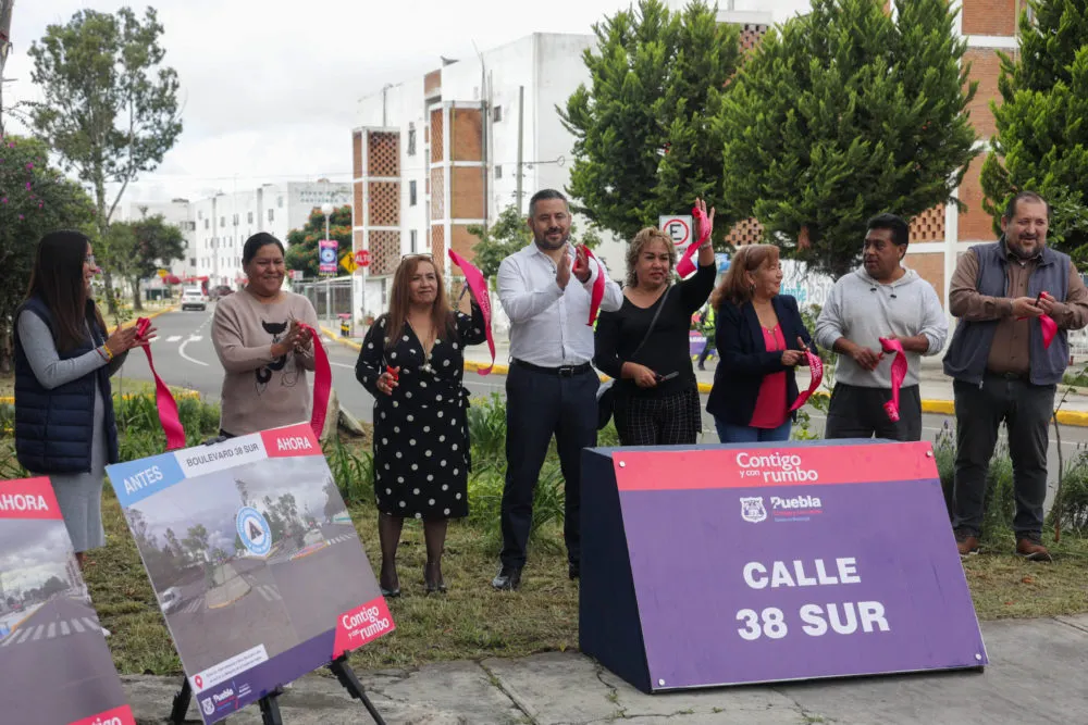 Ayuntamiento de Puebla entrega la rehabilitación del Boulevard Blas Chumacero