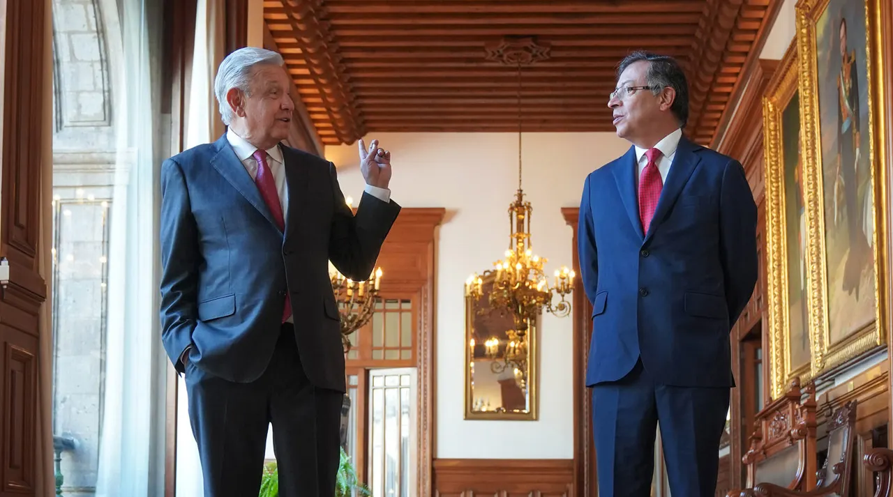 AMLO y Gustavo Petro