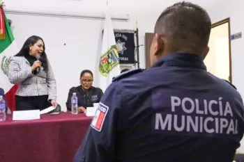 Tonantzin Fernández impulsa la profesionalización policial en San Pedro Cholula