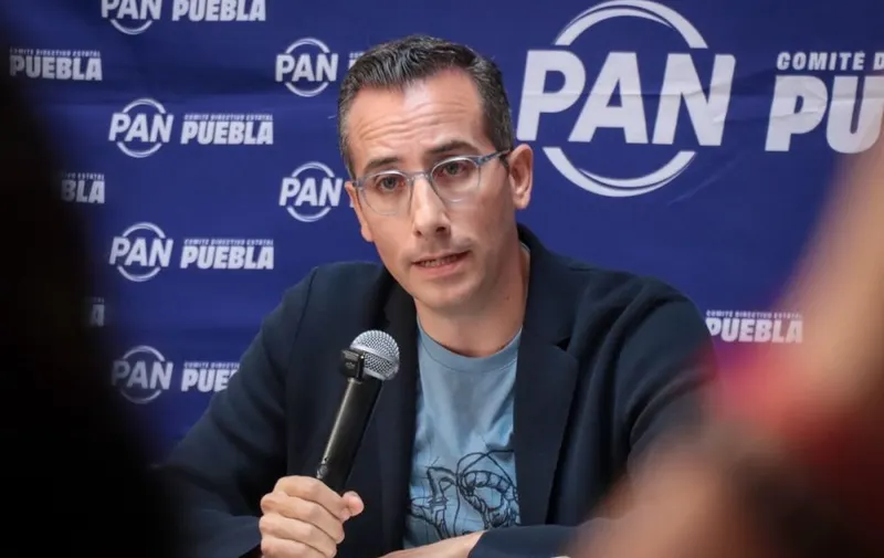 Mario Riestra Piña, dirigente estatal del PAN en Puebla. Foto: Especial