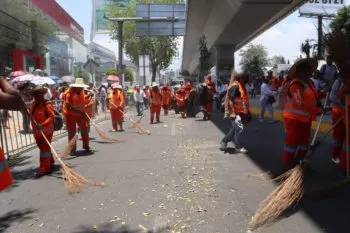Participó OOSL en el desfile del 5 de mayo con operativo especial de limpieza
