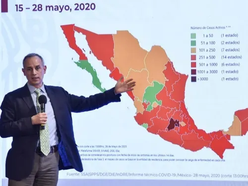 Reportan 447 muertes este jueves a causa de coronavirus en México