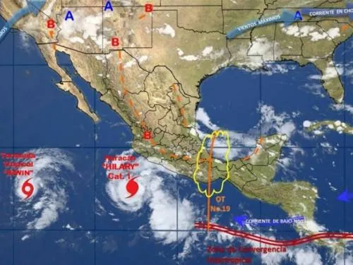 “Hilary” podría evolucionar a huracán mayor para este martes