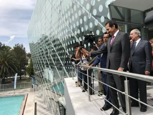 Alfonso Esparza Ortiz inaugura el Centro de Convenciones de Ciudad Universitaria