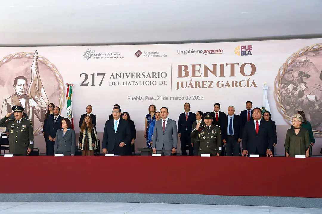 Ceremonia Natalicio Benito Juarez