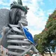 Vientos derriban a Meztli, una de las catrinas gigantes de Atlixco