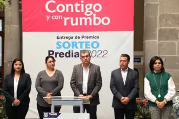 Ayuntamiento de Puebla entrega premios a ganadores del Sorteo Predial 2022