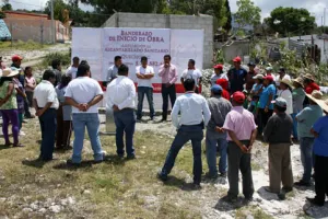 Inicia Néstor Camarillo obras de servicio básico en Quecholac