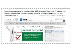 SAT lanza programa para que se regularizen personas y empresas en sus impuestos