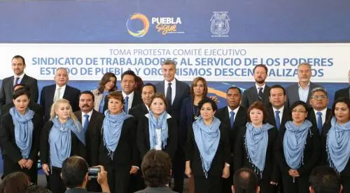 Toma Gali protesta al Comité del Sindicato de Trabajadores al Servicio de los Poderes del Estado