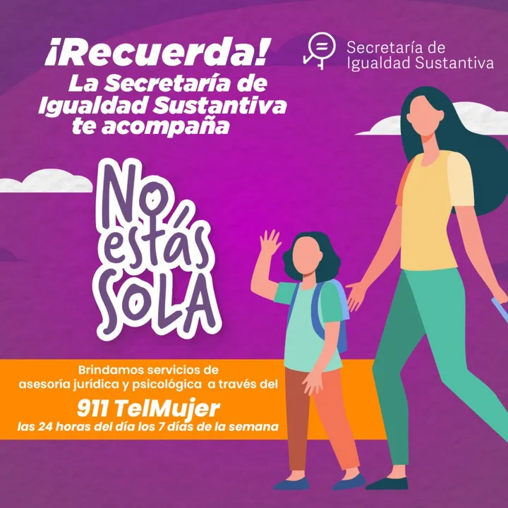 En temporada vacacional, gobierno de Puebla reafirma acompañamiento psicológico y jurídico para poblanas