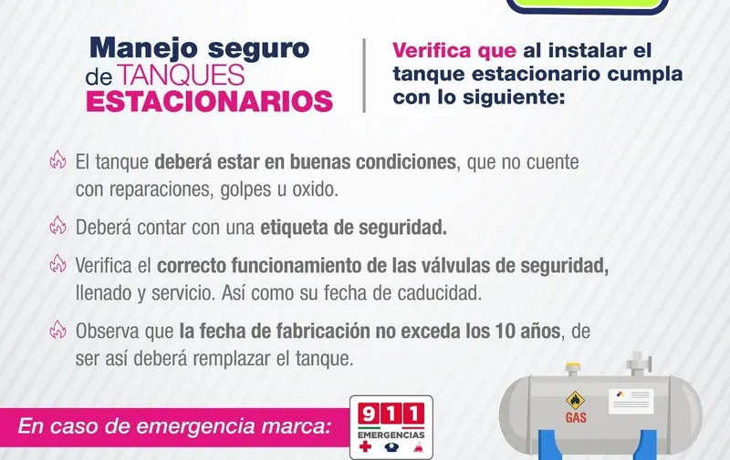 Recomendaciones tanques de gas