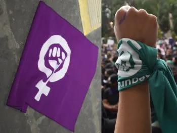 ¿Qué significan los colores morado y verde en la marcha del 8M?