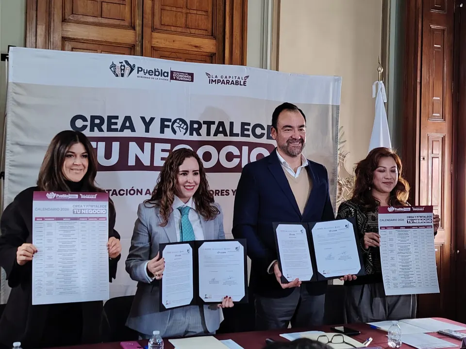 Ayuntamiento de Puebla firma convenio con Nacional Financiera para capacitar gratuitamente a emprendedores en 2026