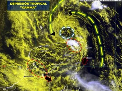 ‘Gamma’ se debilita a depresión tropical