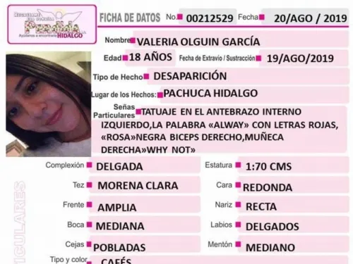 Ayúdanos a encontrar a Valeria; desapareció frente a un Oxxo