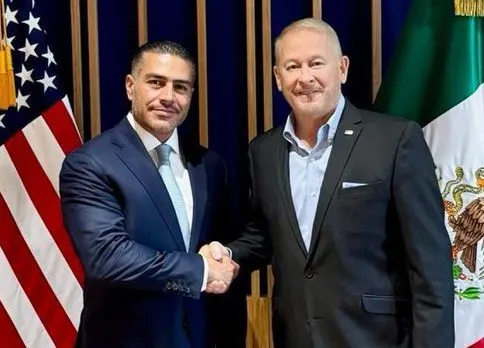 Omar García Harfuch y Ronald Johnson, respectivamente