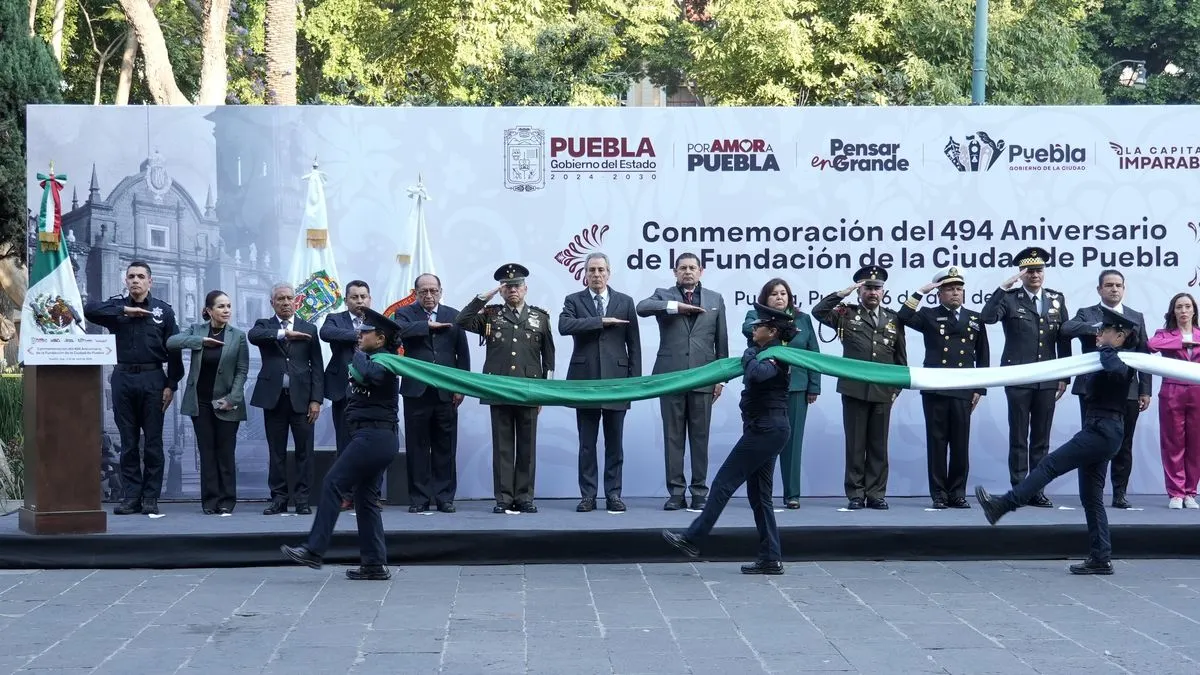 494 Aniv Fundacion Cd Pue Ceremonia Civica
