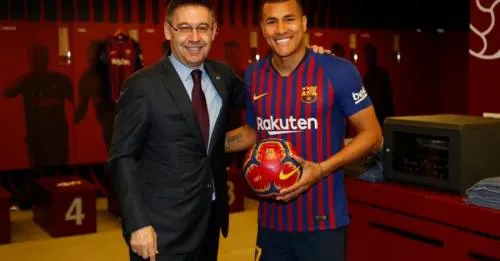 Barcelona presenta de manera oficial a defensa colombiano Jeison Murillo