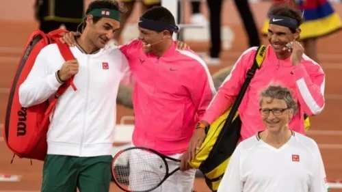 Nadal y Federer rompen récord al jugar ante casi 52 mil espectadores en Sudáfrica
