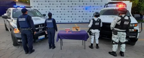 Aseguraron guardia nacional y policía municipal de Puebla más de 20 dosis de aparente droga