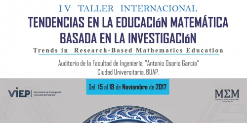 Se realizará el IV Taller Internacional Tendencias en la Educación Matemática