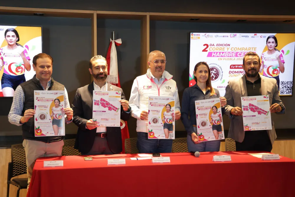 Corre y Comparte, Hambre Cero en Puebla 2025