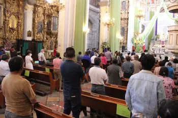 Superando el 30% de aforo, fieles celebraron misa en honor a San José