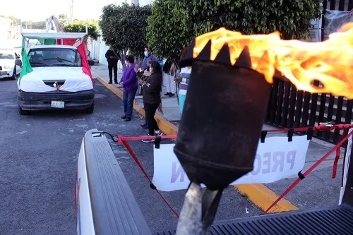 Antorcha Guadalupana se despide de la capital poblana; va con rumbo a Tepontla