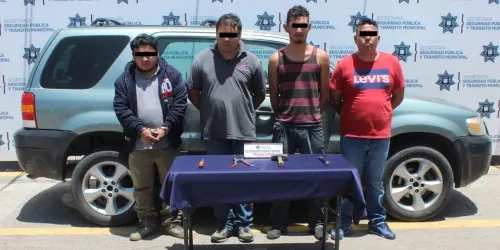 Detienen a cuatro hombres por robo a transporte de carga