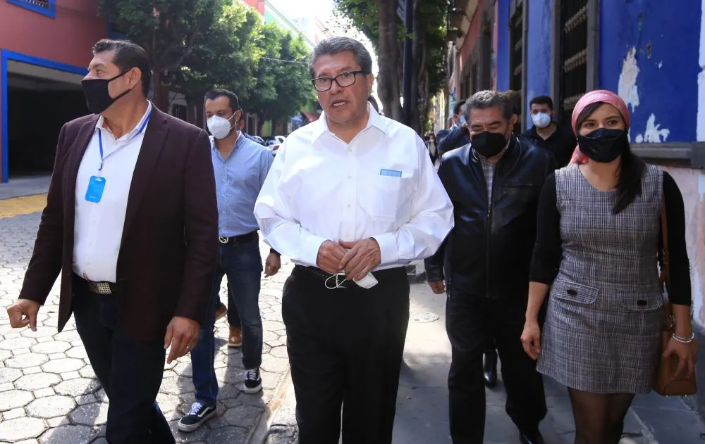 Armenta y Monreal refrendan apoyo a candidatos de Morena en Puebla