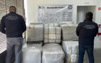 750 kilos de marihuana provenientes de Guanajuato fueron decomisados en Puebla