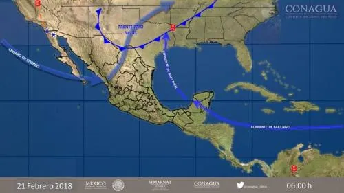 Prevén tormentas en el norte y noreste del país